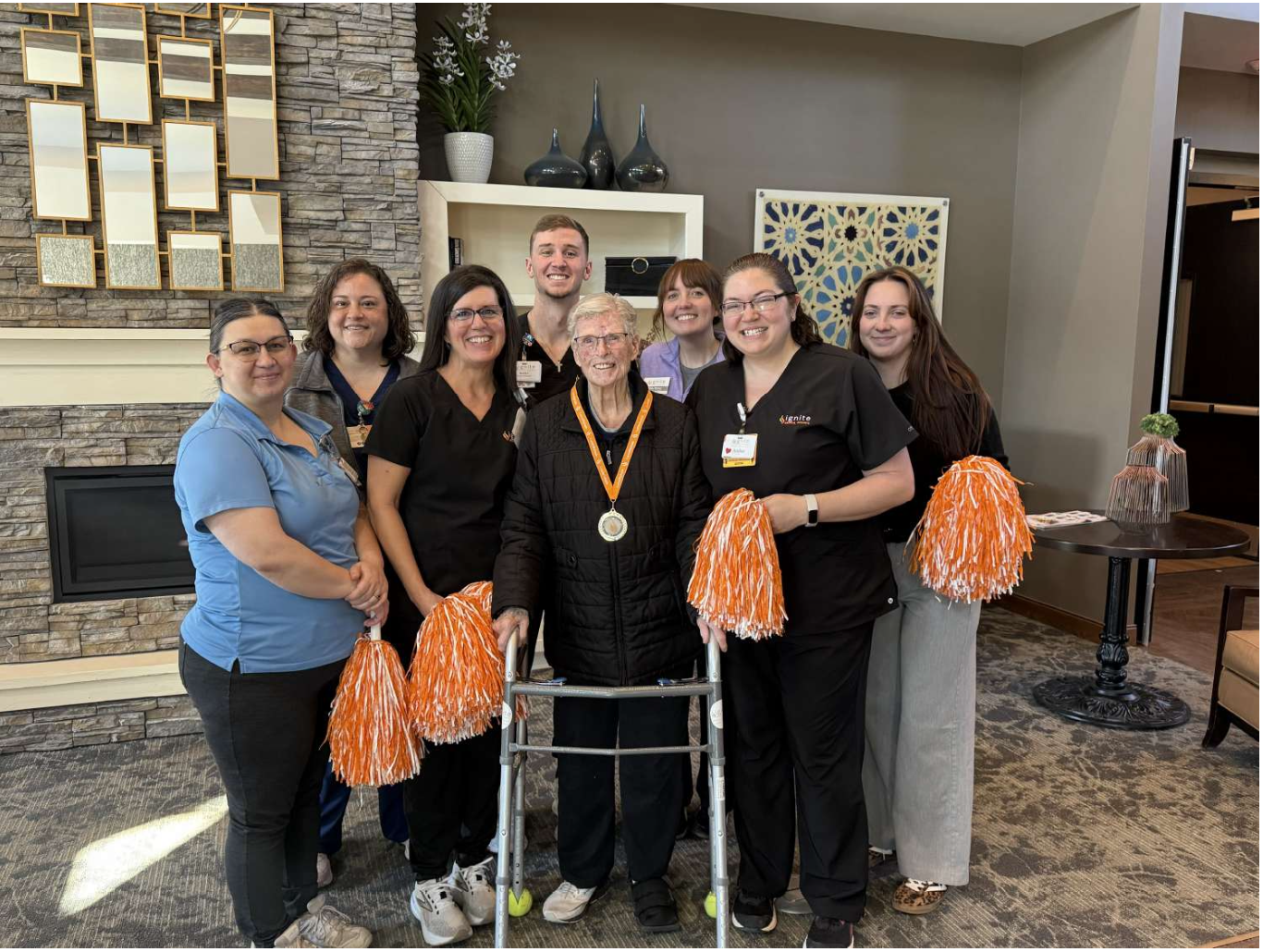 patient with care team at Ignite
